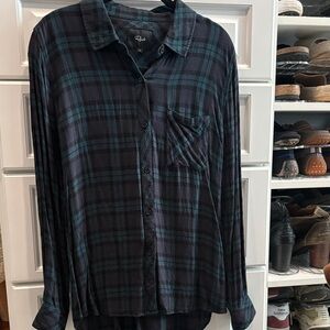 Rails Plaid Button-Up Shirt - Hunter, Indigo, Forest
